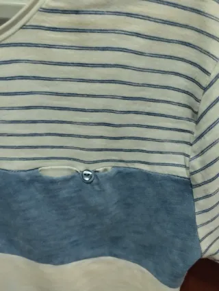 T-shirt bambino righe e blu