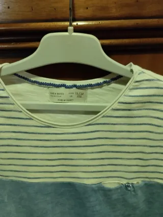 T-shirt bambino righe e blu