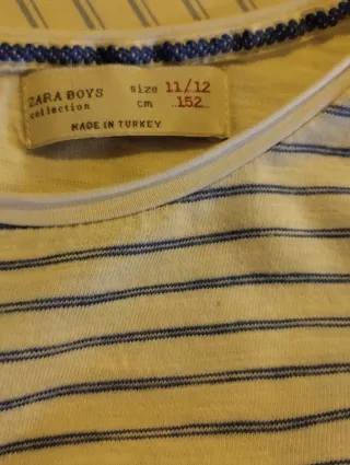 T-shirt bambino righe e blu