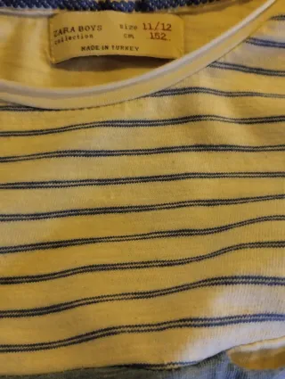 T-shirt bambino righe e blu