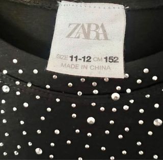 Camiseta Zara con pedrería Talla XS