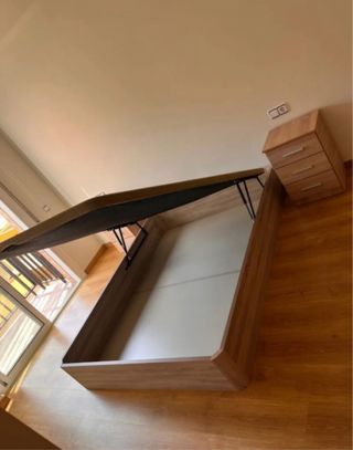 Canape abatible madera y metal