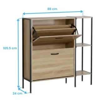 A ESTRENAR Mueble Zapatero Recibidor De Madera