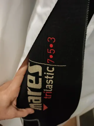 Traje de buceo Mares mujer negro/gris Talla 2~3638