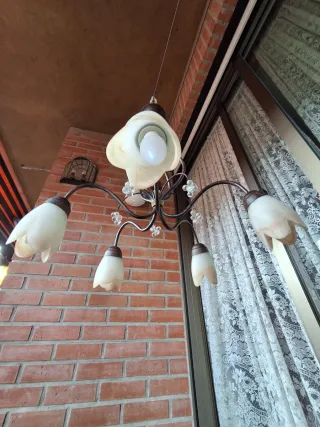 Lámpara forja óxido