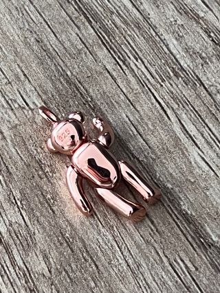 Colgante Oso Oro Rosa Plata
