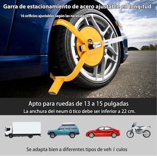 Cepo de seguridad para ruedas