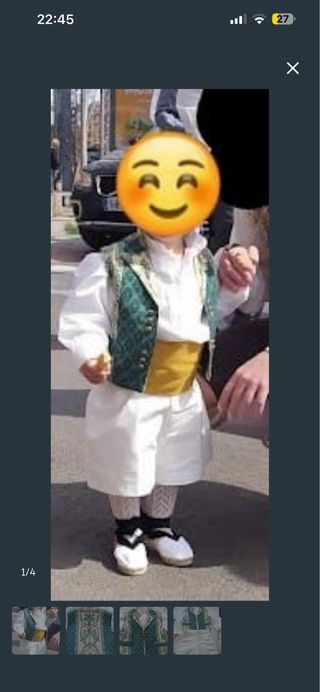 Chaleco Fallero Niño 2-3 Años