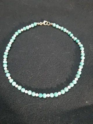 Gargantilla Turquesa y Perlas