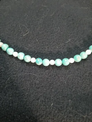 Gargantilla Turquesa y Perlas