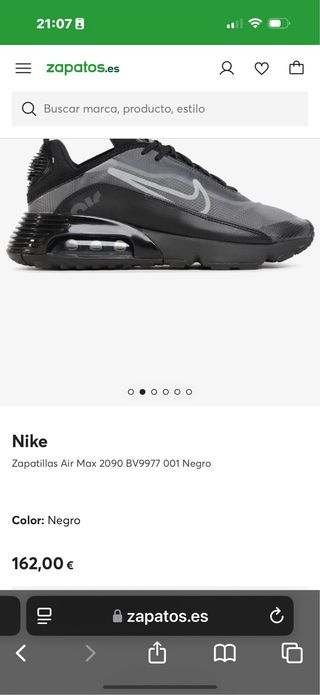 Zapatillas Nike Air Max 2090 Negras/Grises