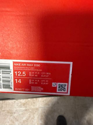 Zapatillas Nike Air Max 2090 Negras/Grises