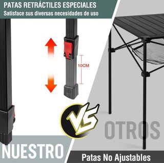 Mesa Plegable con Bolsa de Transporte Villey