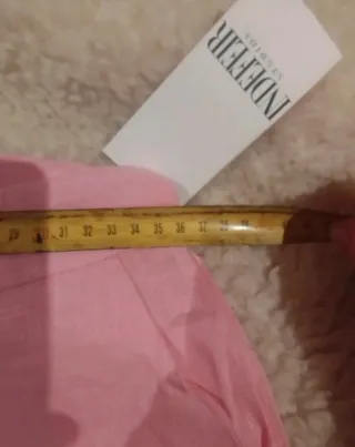 Pantalón recto rosa talla M