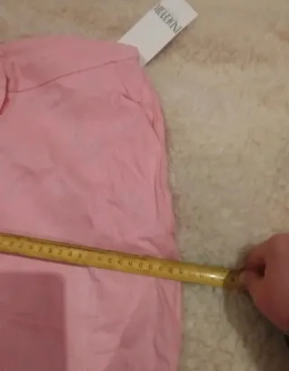 Pantalón recto rosa talla M