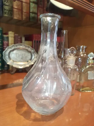 Colección 10 frascos cristal antiguos y vintage