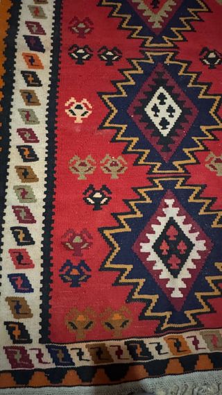 Alfombra Kilim Lana Hecha a Mano