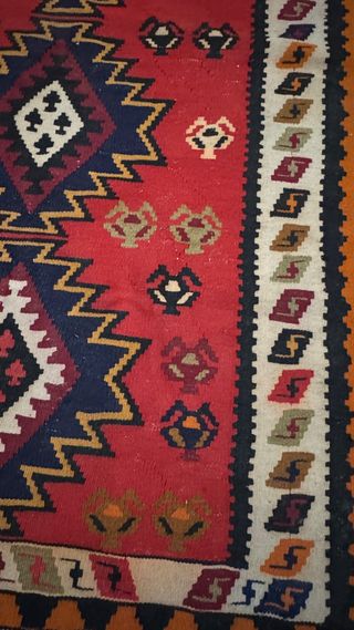 Alfombra Kilim Lana Hecha a Mano