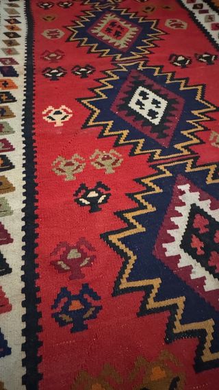 Alfombra Kilim Lana Hecha a Mano