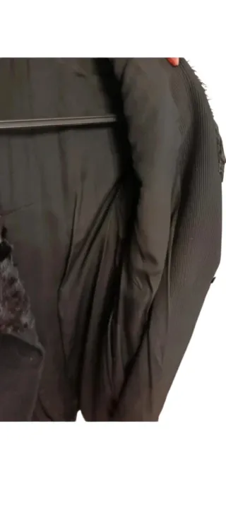 Cappotto donna vintage sartoriale nero lungo