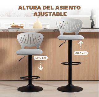 Sillas altas ajustables (2 unidades)