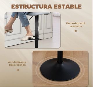 Sillas altas ajustables (2 unidades)