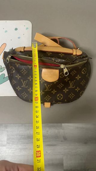 Riñonera Louis Vuitton Marrón y Roja