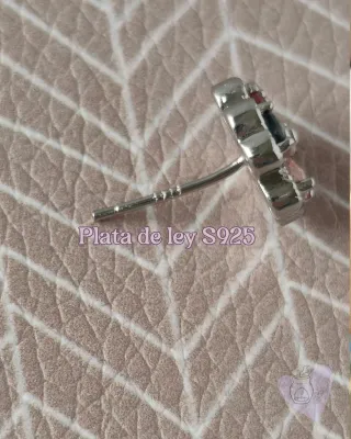 Pendientes plata de ley y turmalina