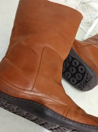 Stivaletti Camper in Pelle con imbottitura Teddy