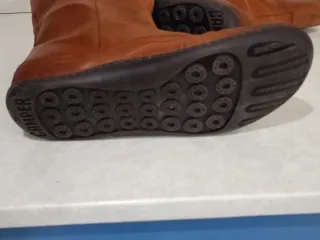 Stivaletti Camper in Pelle con imbottitura Teddy