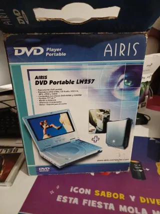 Reproductor DVD Portátil Airis LW 257 nuevo en su