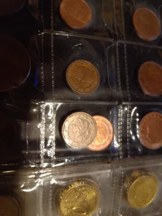 3 Monedas 1 Céntimo Alemania 2001