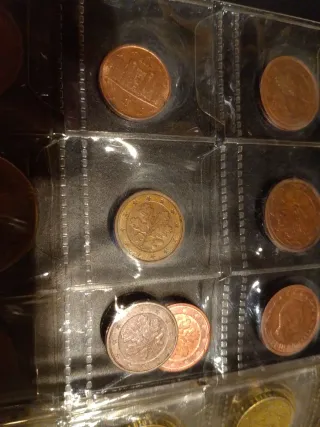 3 Monedas 1 Céntimo Alemania 2001