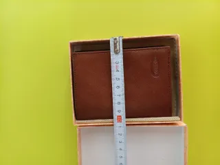 Cartera de piel Visconti marrón