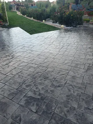 Hormigón impreso y pulido Moro