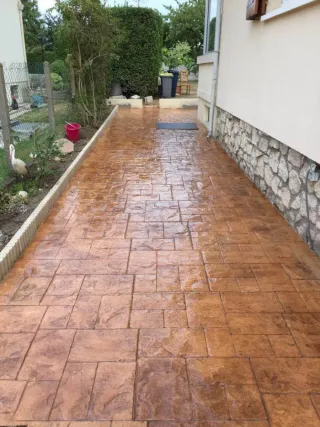 Hormigón impreso y pulido Moro