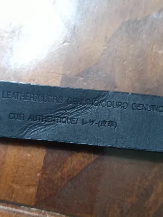 Cintura Armani Exchange Pelle Nera Argento