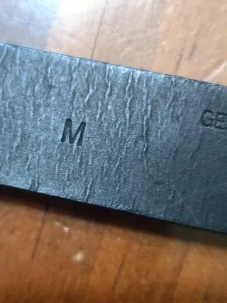 Cintura Armani Exchange Pelle Nera Argento