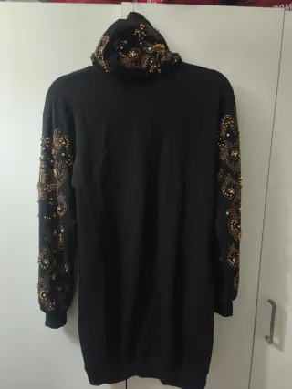 Vestido Sudadera Larga Pedrería