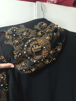 Vestido Sudadera Larga Pedrería