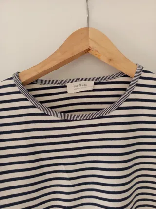 Camiseta EseOese rayas manga abullonada Talla S