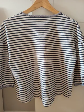 Camiseta EseOese rayas manga abullonada Talla S