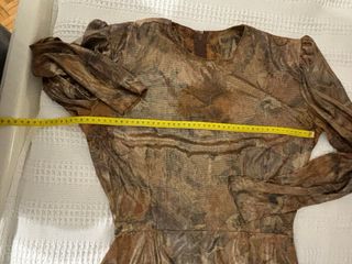 Vestido metalizado estampado