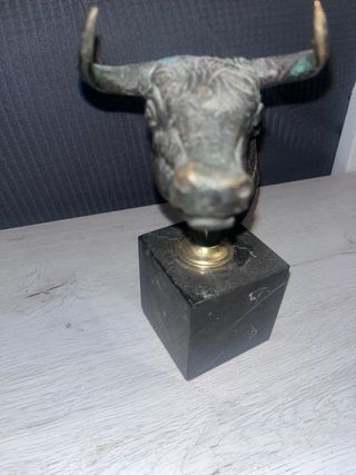 Busto Toro Bronce Trofeo Escultura