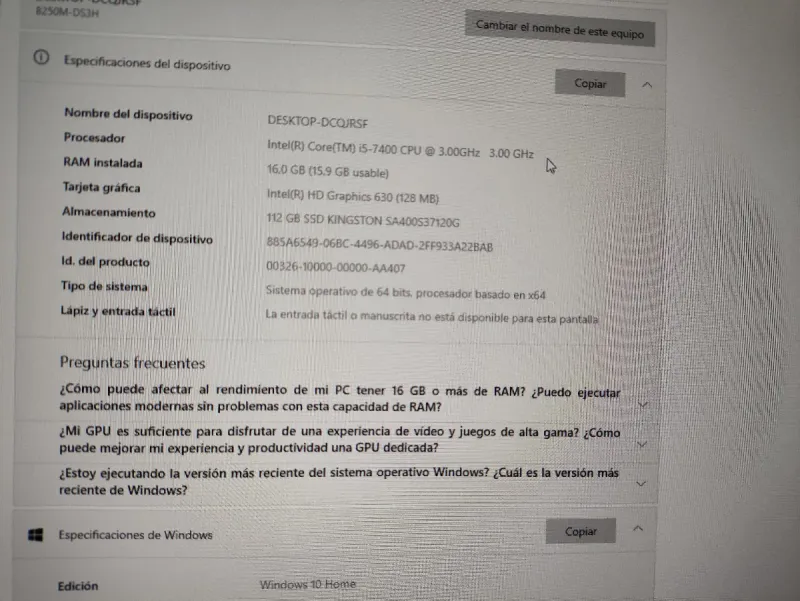 Ordenador Intel i5 afbeelding 5