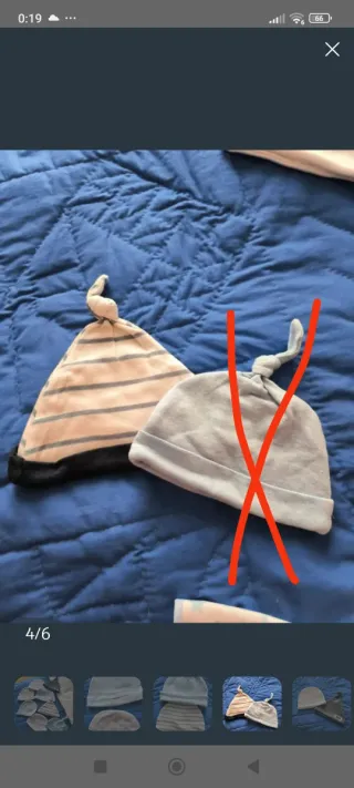 Lote de 8 gorros de bebé.