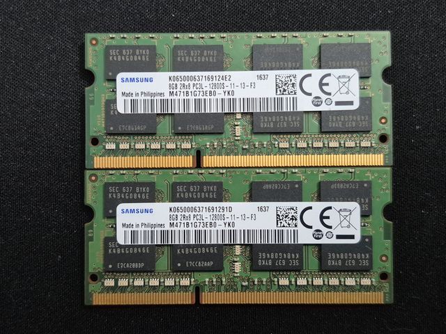 16GB-DDR3L / 1600 MHz {2 x 8 GB}