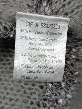 Jersey fino Redoute rayas gris XL