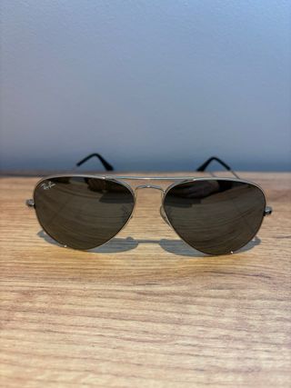 Gafas Ray-Ban Aviador Plateadas