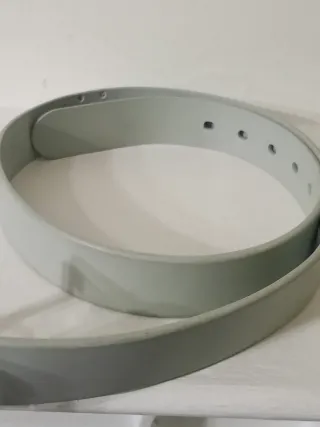 Cintura Tiè Ups in gomma grigio chiaro